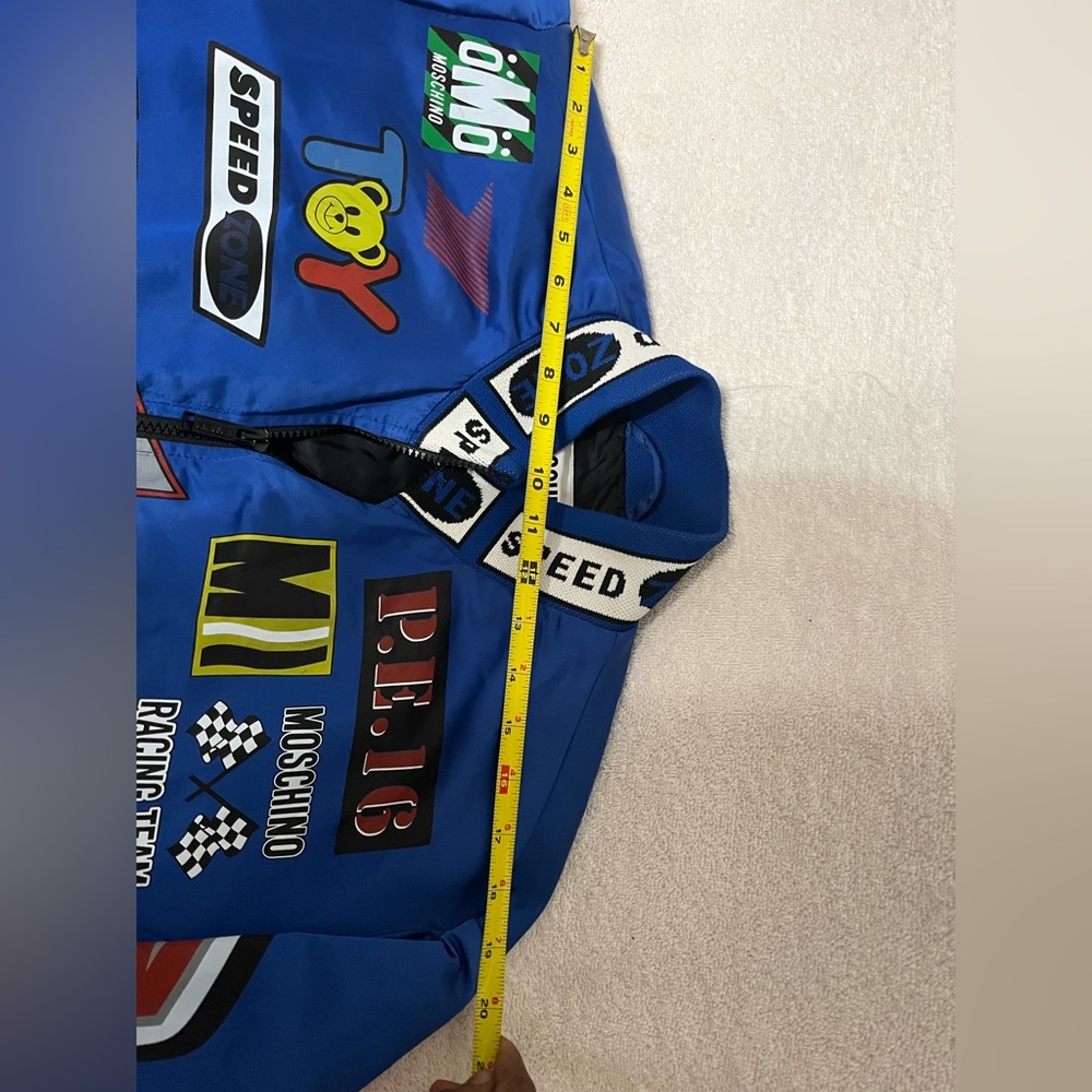 Moschino Blue Racing Logo Bomber Jacket - Picture 10 of 14
